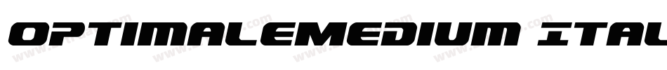 OptimaleMedium Itali字体转换